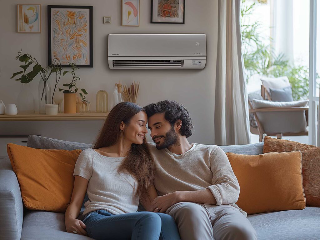 Climatisation Chenôve couple heureux